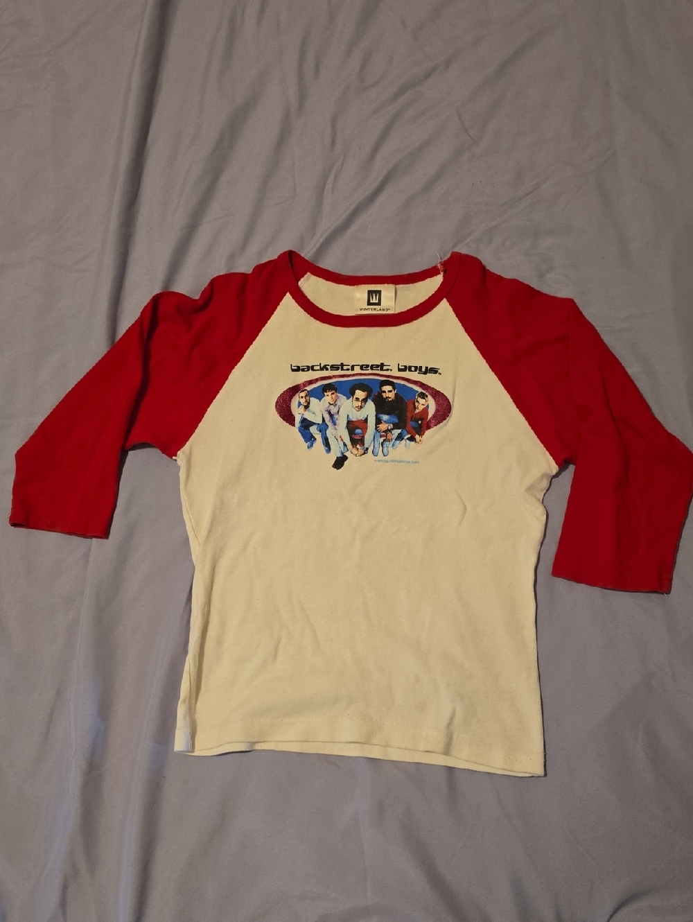 Authentic Original Backstreet Boys Baseball 3/4 Sleeve Shirt